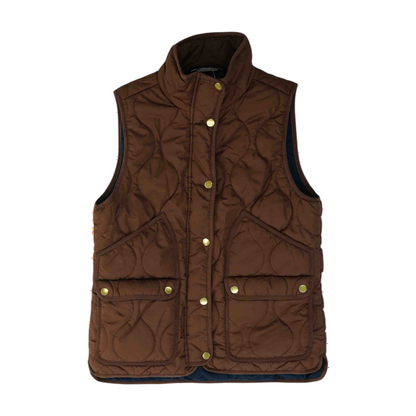 Brown Solid Vest