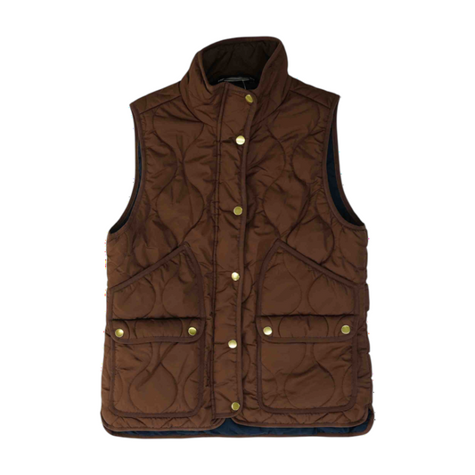 Brown Solid Vest