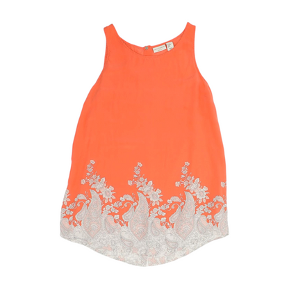 Orange Paisley Blouse