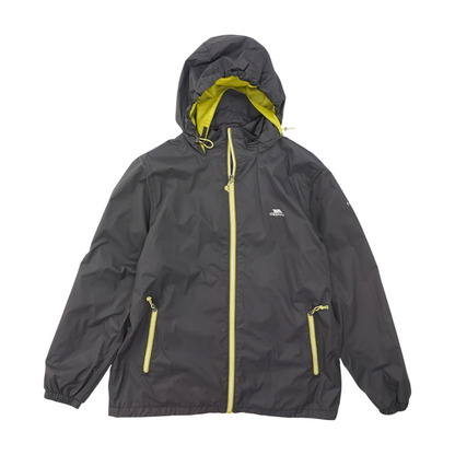 Gray Solid Rain Jacket