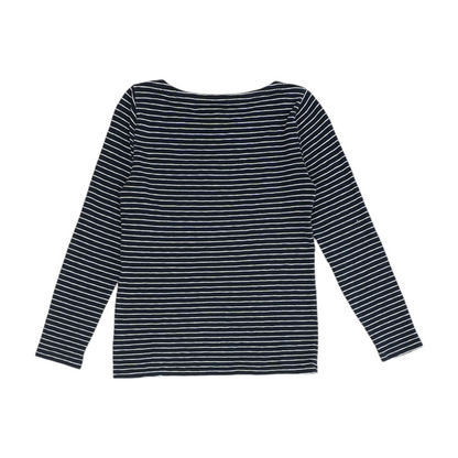 Navy Striped Blouse