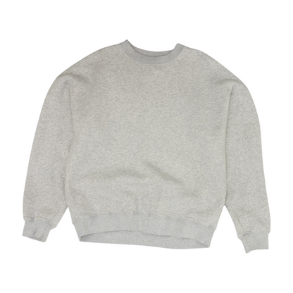 Gray Solid Sweatshirt Pullover