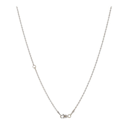 14K White Gold Rope Chain Necklace