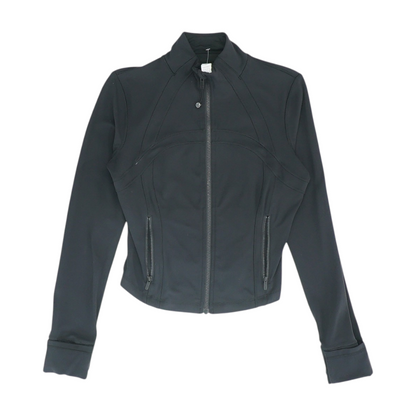 Black Solid Active Jacket