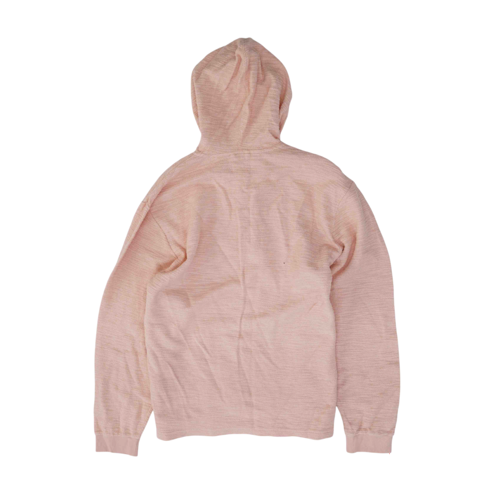 Peach Solid Hoodie Pullover