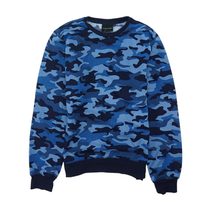 Blue Camo Sweatshirt Pullover