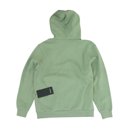 Green Solid Hoodie Pullover