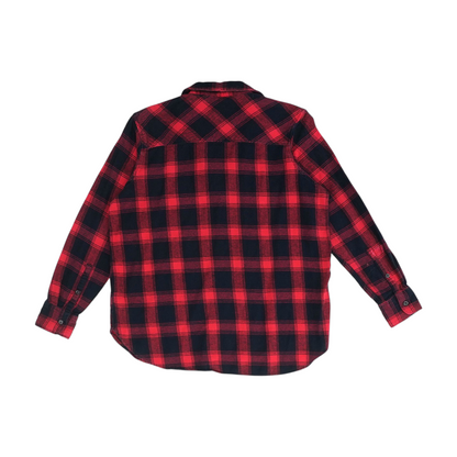 Red Plaid Flannel Button Down