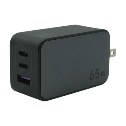 65W 3-Port GaN Fast Charger Charging Block