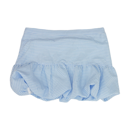 Blue Check Mini Skirt