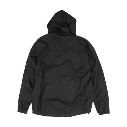 Black Solid Rain Jacket