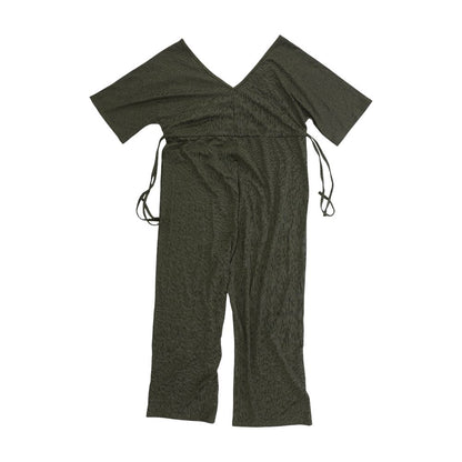 Green Solid Jumpsuit