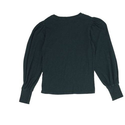 Black Crewneck Knit Top