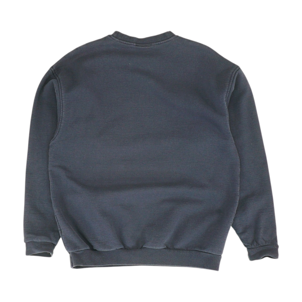 Navy Solid Sweatshirt Pullover