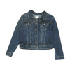 Blue Solid Denim Jacket
