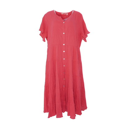 Coral Plus Midi Dress