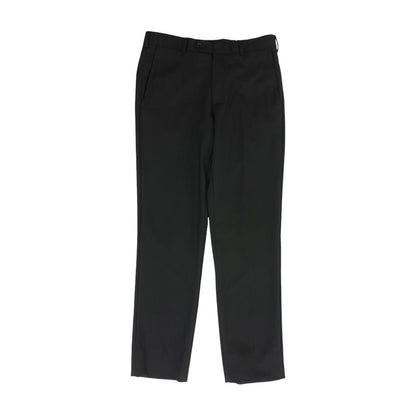 Black Solid Dress Pants