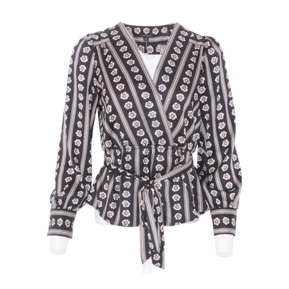 Black Floral Blouse