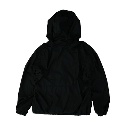 Black Solid Rain Jacket