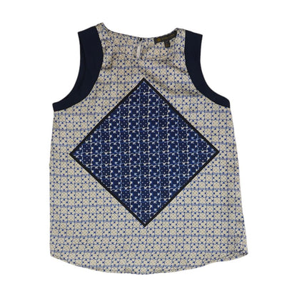 Blue Misc. Sleeveless Blouse