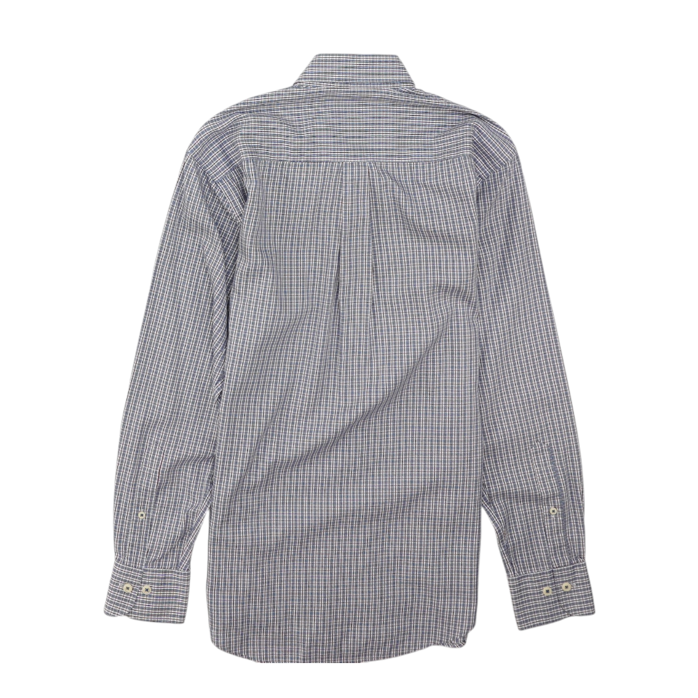Blue Plaid Long Sleeve Button Down