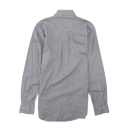 Blue Plaid Long Sleeve Button Down