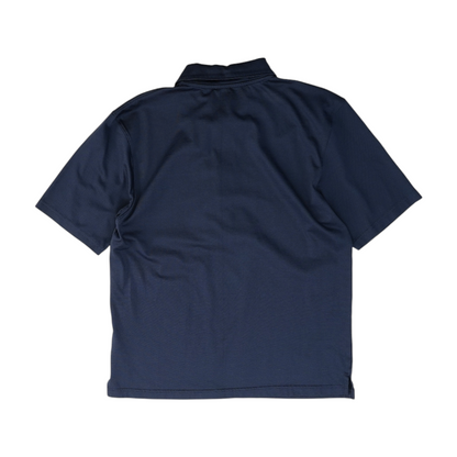 Navy Solid Short Sleeve Polo
