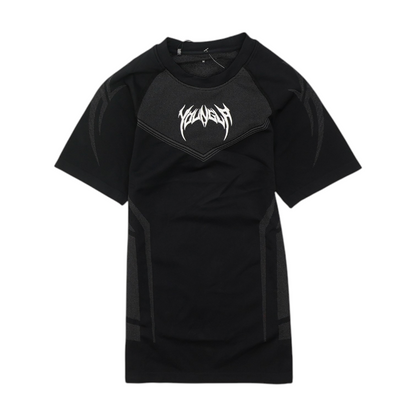 Black Solid Active T-Shirt