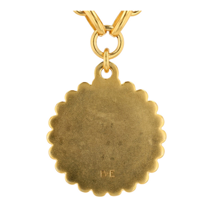 Costume Mother of Pearl Pendant Necklace