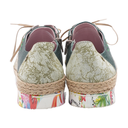 Multi Lace-Up Flats