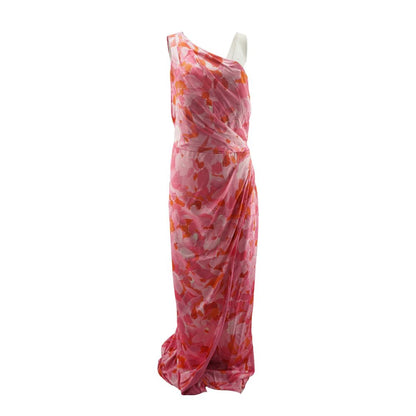 Pink Floral Formal Maxi Dress