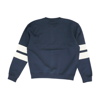 Navy Solid Sweatshirt Pullover