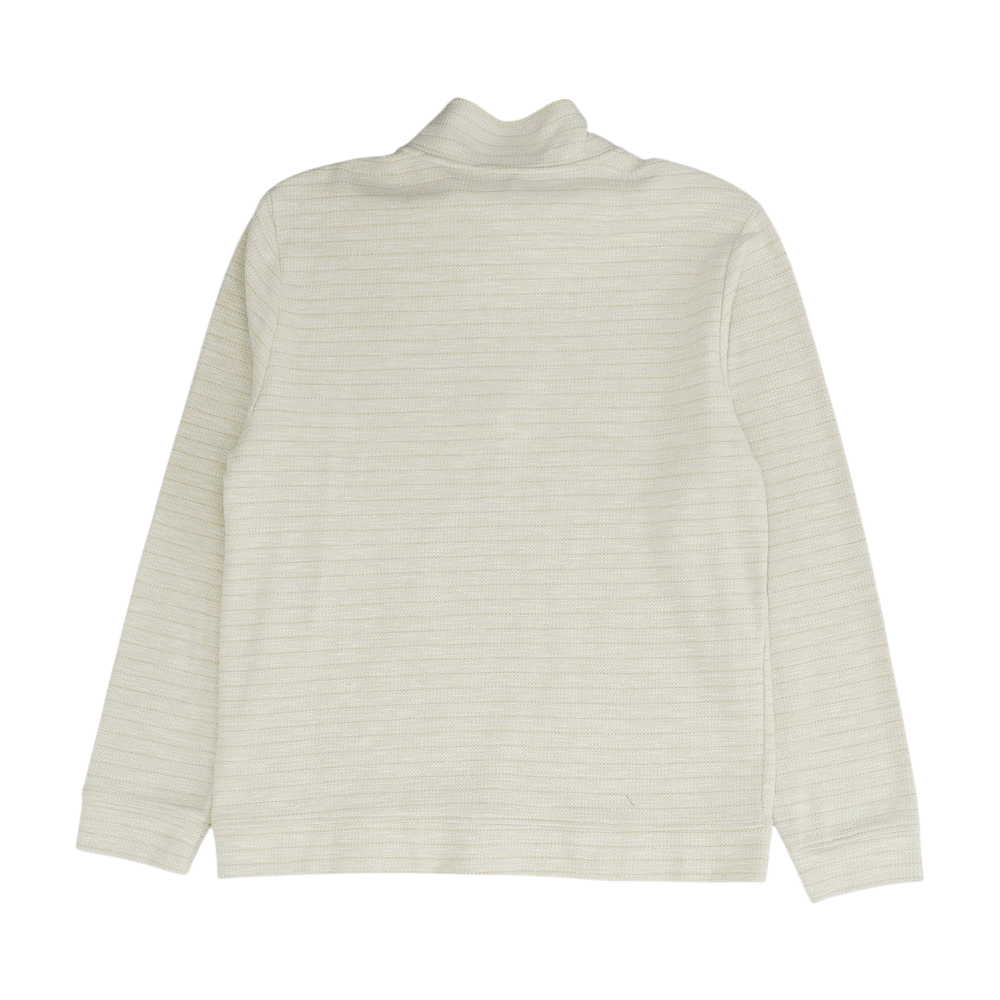 Dockers Beige Striped 1/4 Zip Pullover – Image 2