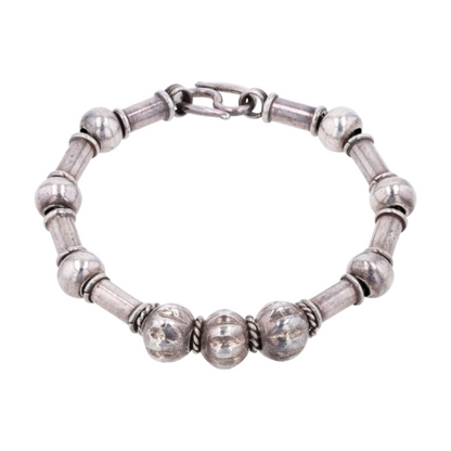 Sterling Silver Beaded Bracelet