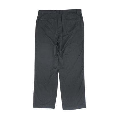 Black Striped Regular Pants