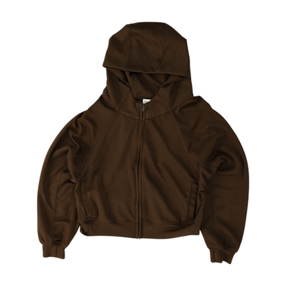 Brown Solid Active Jacket