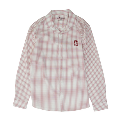 Red Check Long Sleeve Button Down