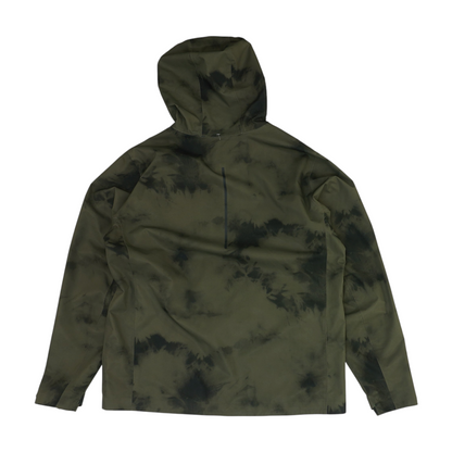 Green Tie-Dye Rain Jacket