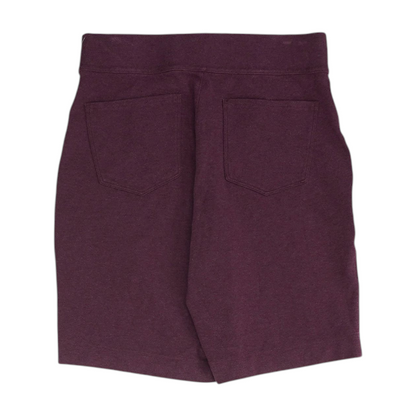 Burgundy Solid Active Shorts