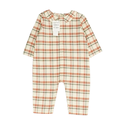 Rylee + Cru Beige Plaid One-Piece – Image 1
