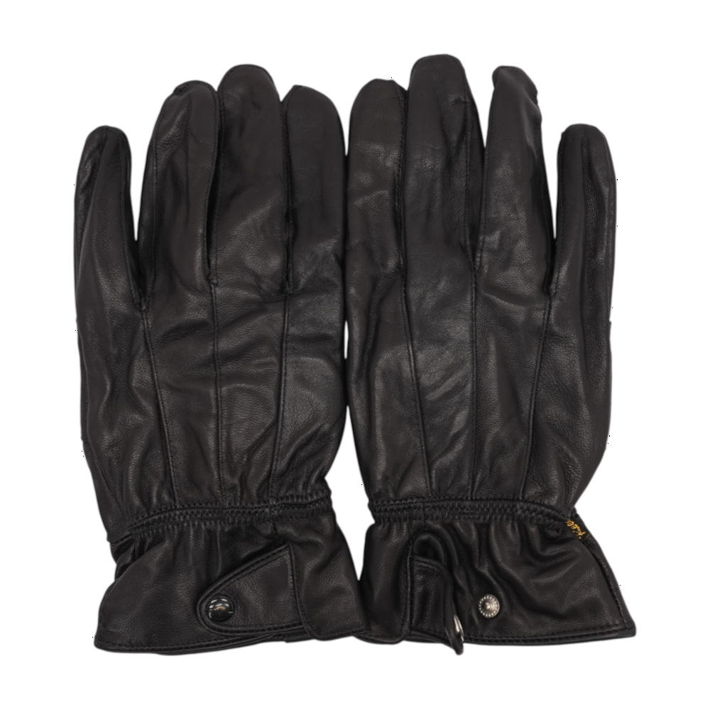 Black Leather Gloves