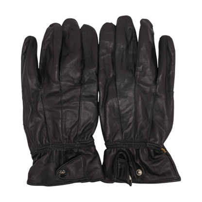 Black Leather Gloves