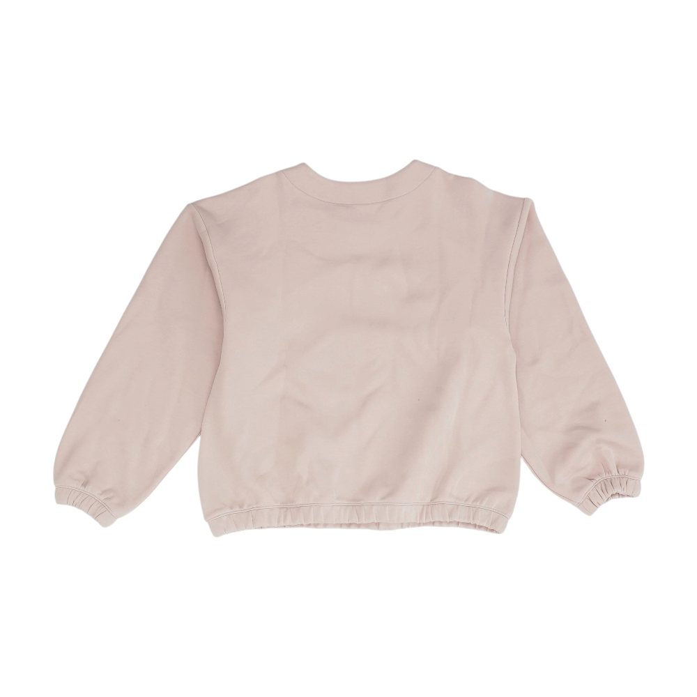 Pink Solid Sweatshirt Pullover