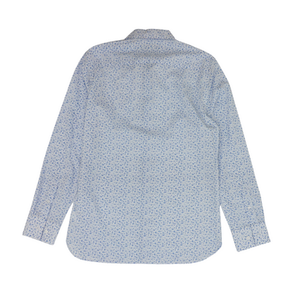 White Floral Long Sleeve Button Down