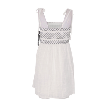 White Abstract Mini Dress