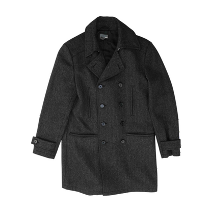 Black Chevron Coat