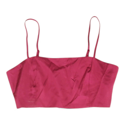 Magenta Solid Sleeveless Blouse