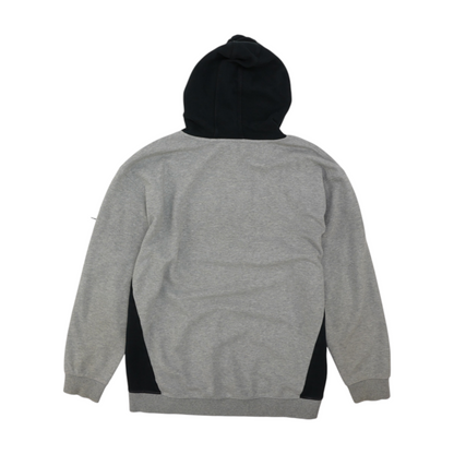 Gray Color Block Hoodie Pullover