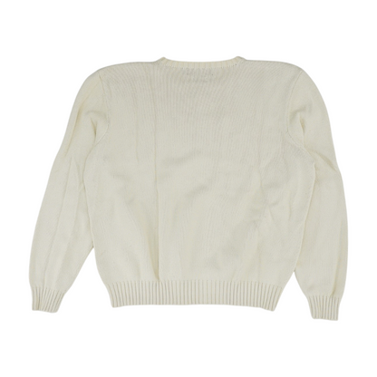 Ivory Solid Pullover Sweater