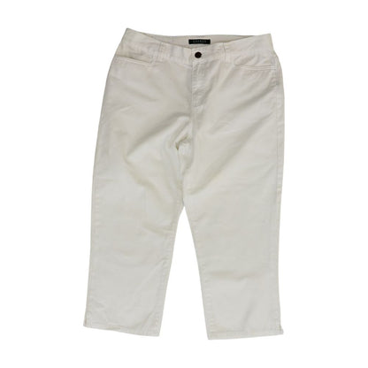 Vintage White Classic Mid-Calf Slacks